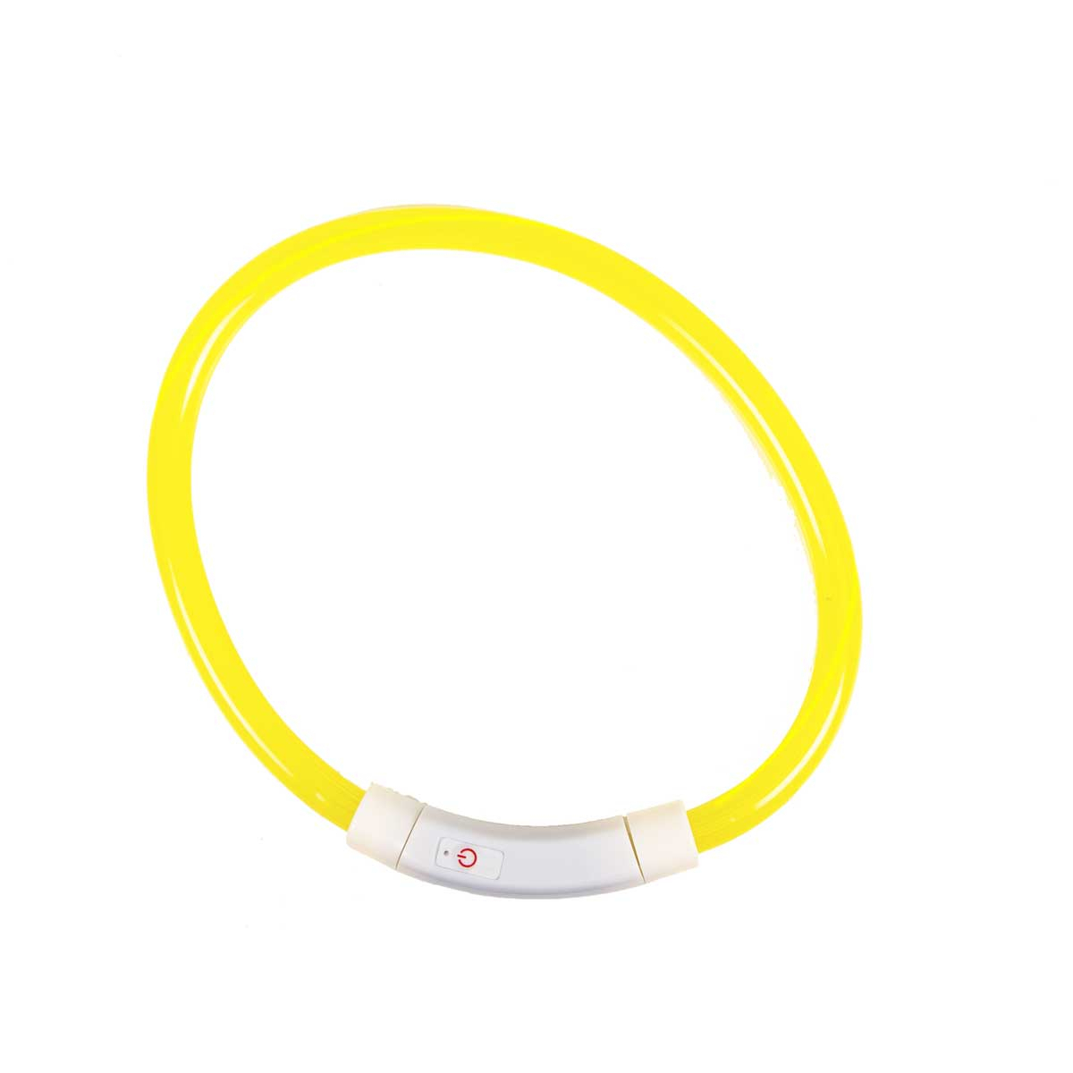 Collare anello luminoso giallo USB Zolia Lumoz