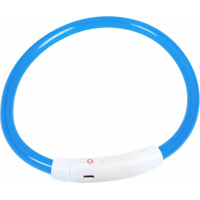 Collare anello luminoso azzurro USB Zolia Lumoz