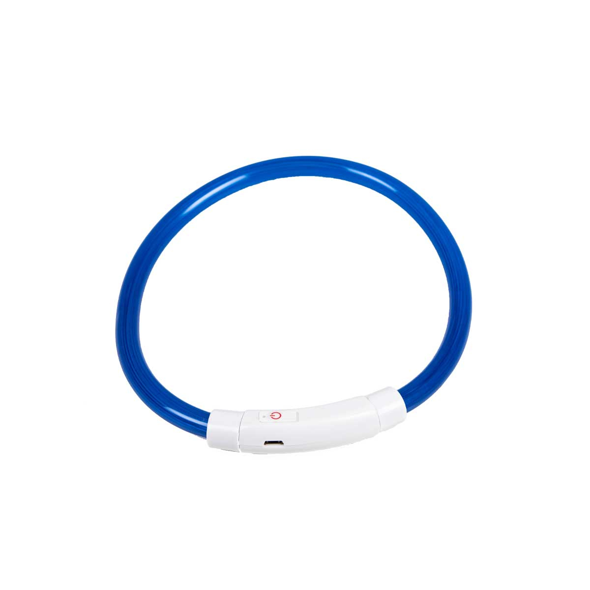 Leuchthalsband in blau USB Zolia Lumoz