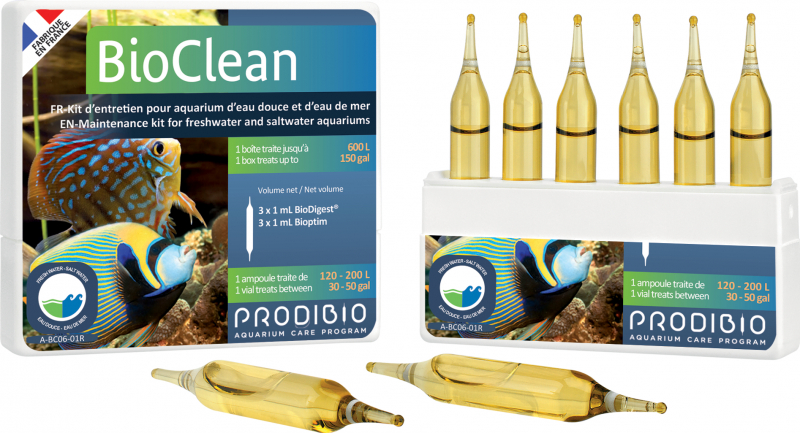 Prodibio BIOCLEAN Fresh & Salt nettoyage biologique pour aquarium