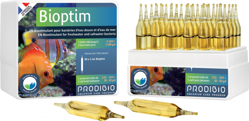 Prodibio BIOPTIM Fresh & Salt - complément bactérien pour aquarium
