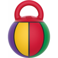 Ballon sauteur de Basket multicolore avec poignée Bubimex