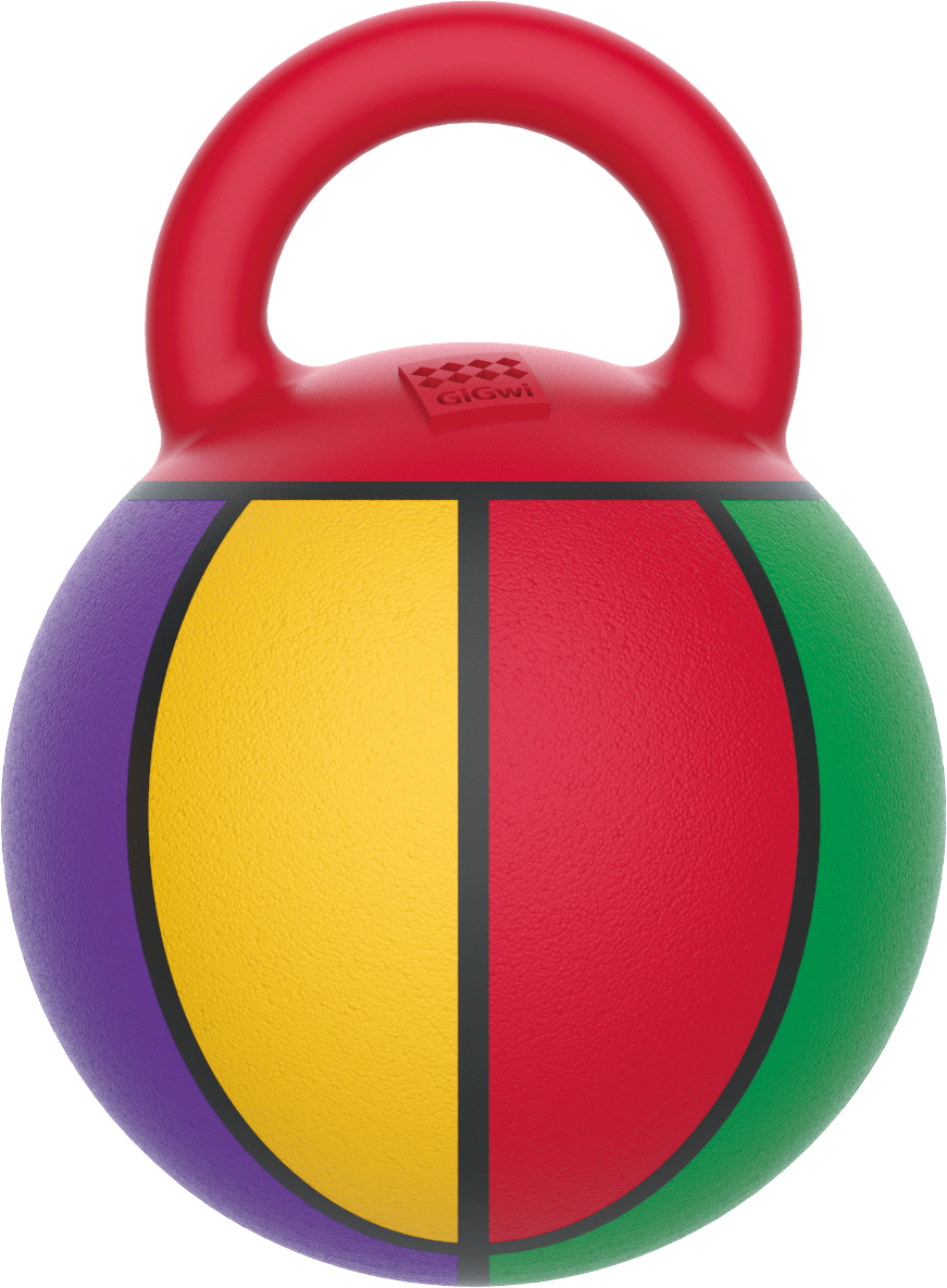 Bola saltitante de Basket multicolorida com pega Bubimex