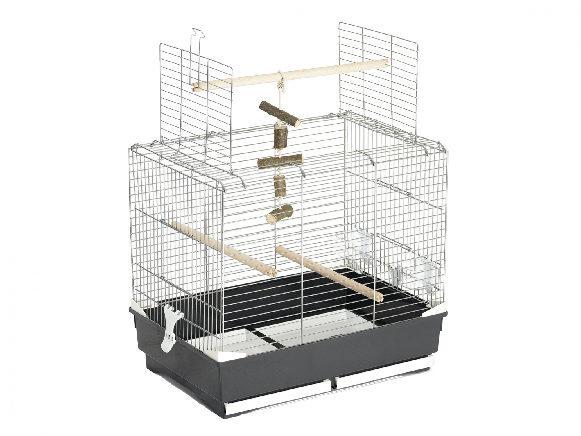 Cage pour oiseaux Ivonne chrome - 60cm