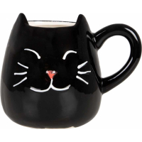 Tasse mit schwarzer Katze Zoomalia
