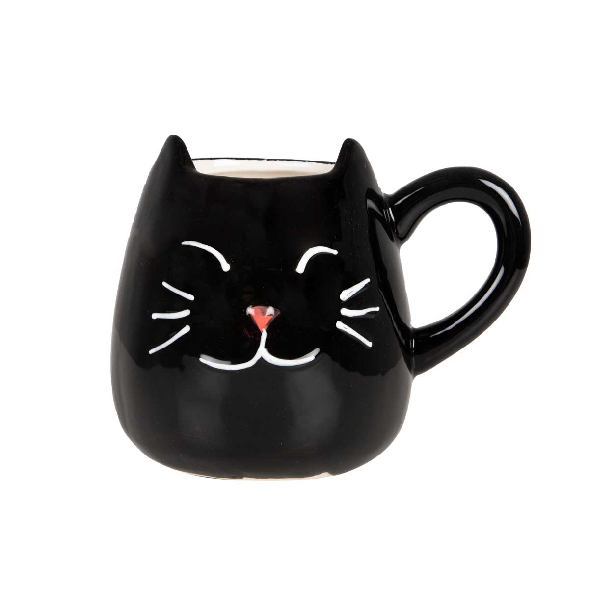 Tasse mit schwarzer Katze Zoomalia