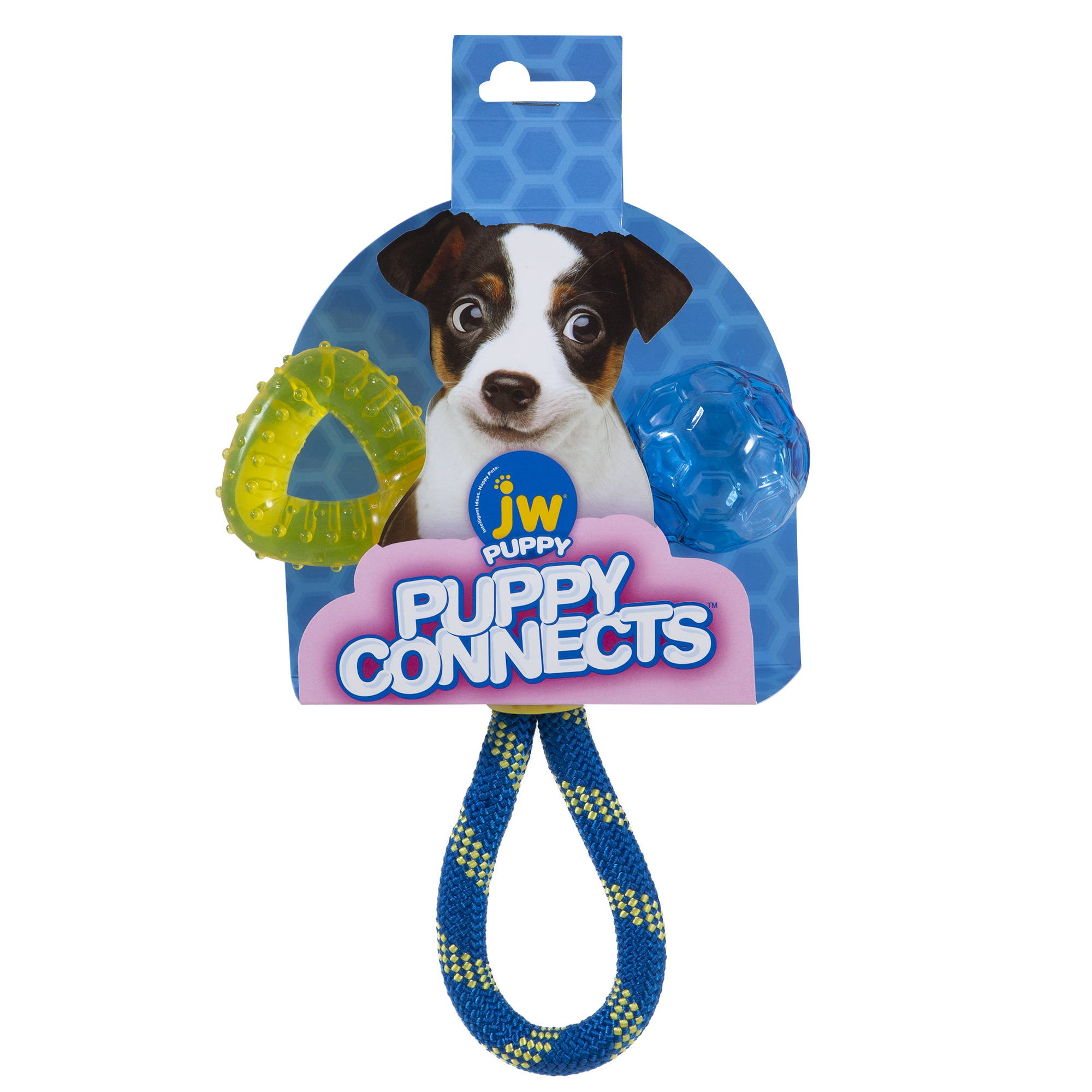 Speelgoed 3 in 1 JW Puppy Connects voor puppy