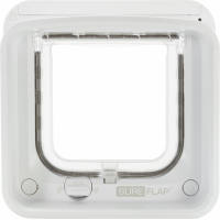 SUREFLAP Chatière à Puce électronique Connecté - Blanc - 142 mm x 120 mm (Livré sans le Hub)