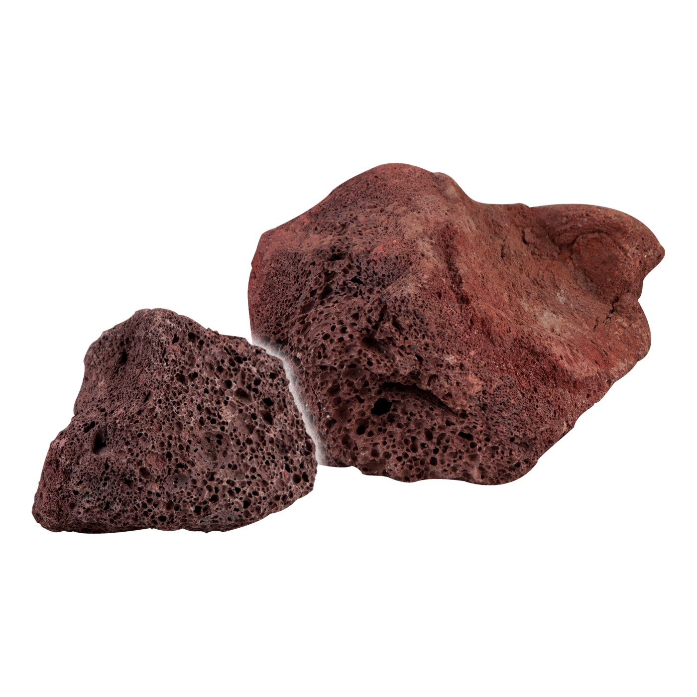 Sera Rock Red Lava Dunkelroter Naturstein für Aquascaping