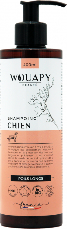 Shampoing poils longs naturel et écologique pour Chien