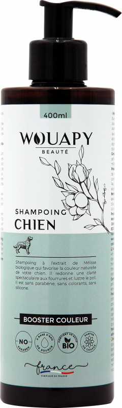 Shampoing booster de couleur naturel et écologique pour Chien