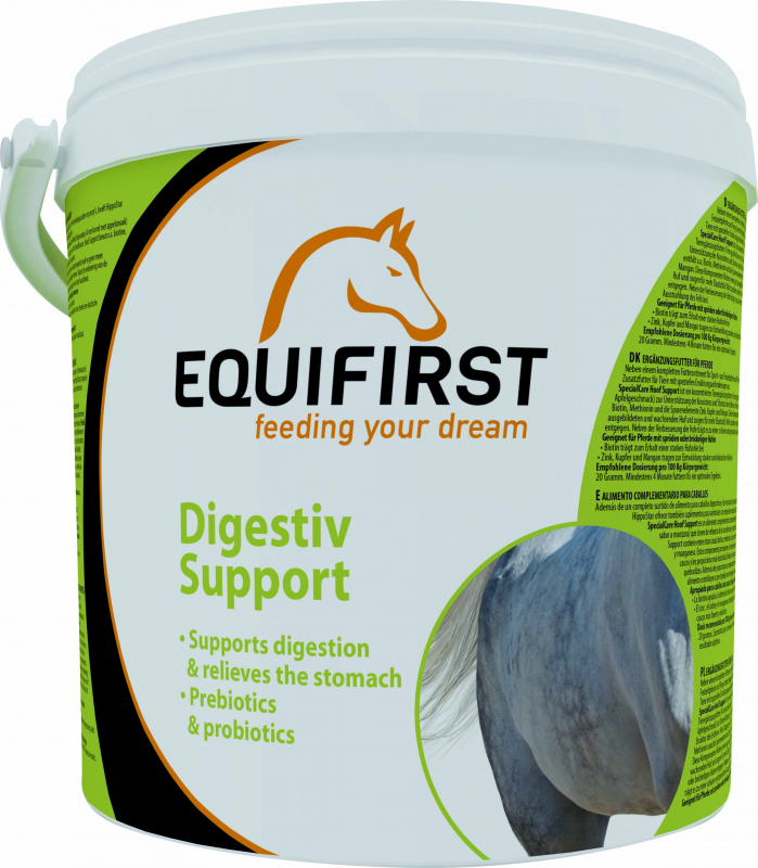 Equifirst Digestive Support suplemento alimenticio que favorece la digestión de los caballos