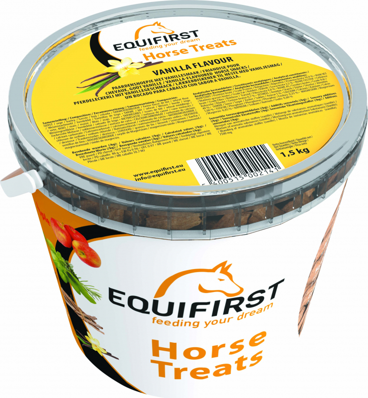 Equifirst Horse Treats Golosinas con sabor a vainilla para caballos