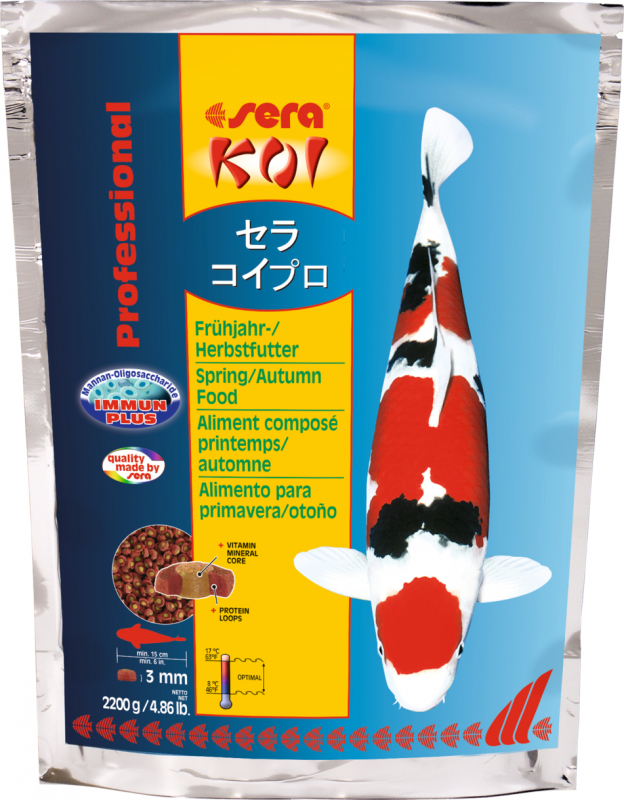 Sera Koi Professional Alimento para koi para primavera y otoño