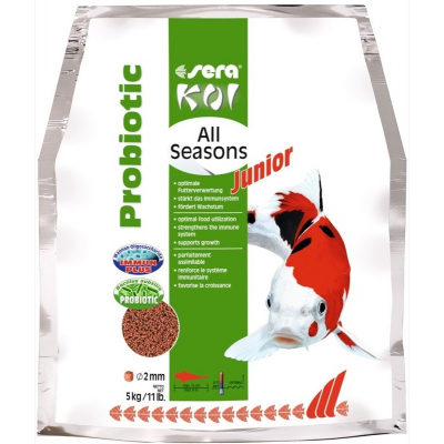 Sera Koi Junior All Seasons Probiotic Alimento completo para peces Koi Junior