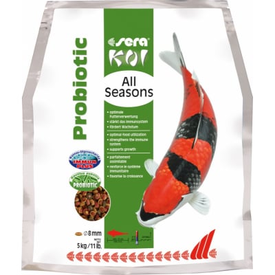Sera Koi Junior All Seasons Probiotic Alimento completo para peces Koi Junior
