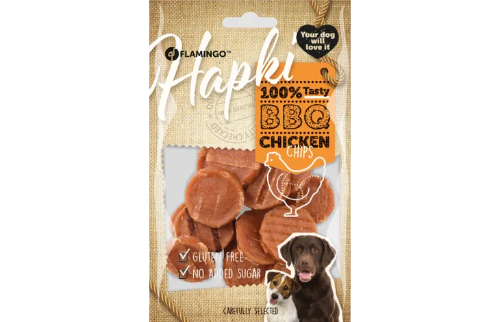 HAPKI Hundesnack Chips mit Huhn
