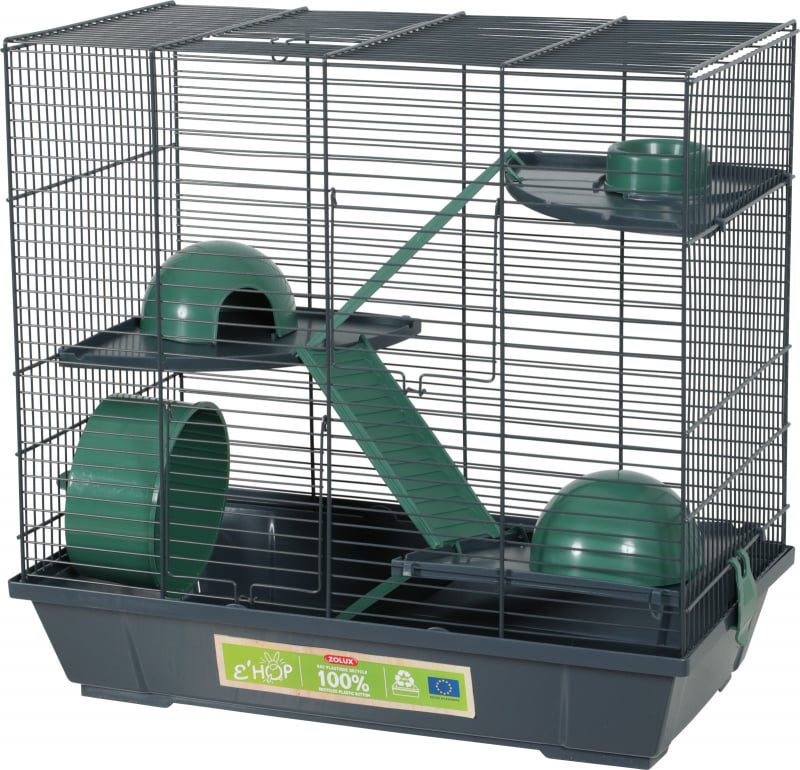 Cage Zolux Ehop triplex pour hamster - 50 cm - plusieurs coloris disponibles