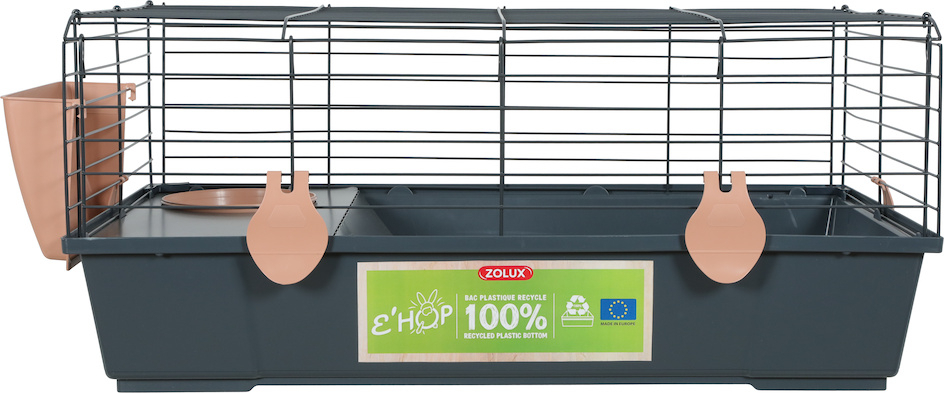 Cage Zolux Ehop 100% recyclée pour cochon d'inde - 80 cm