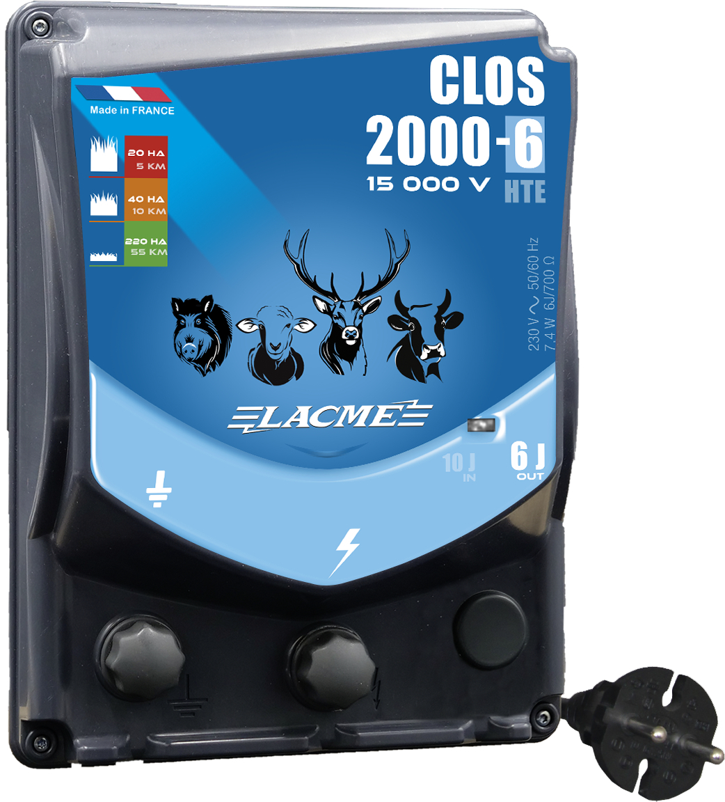 Electrificador de sector Lacmé Clos 6 joules com saida