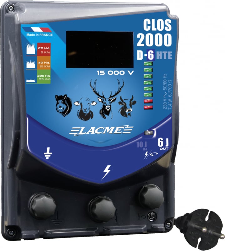 Electrificateur Lacmé Clos 2000 D-6 Connect'Ld avec écran digital