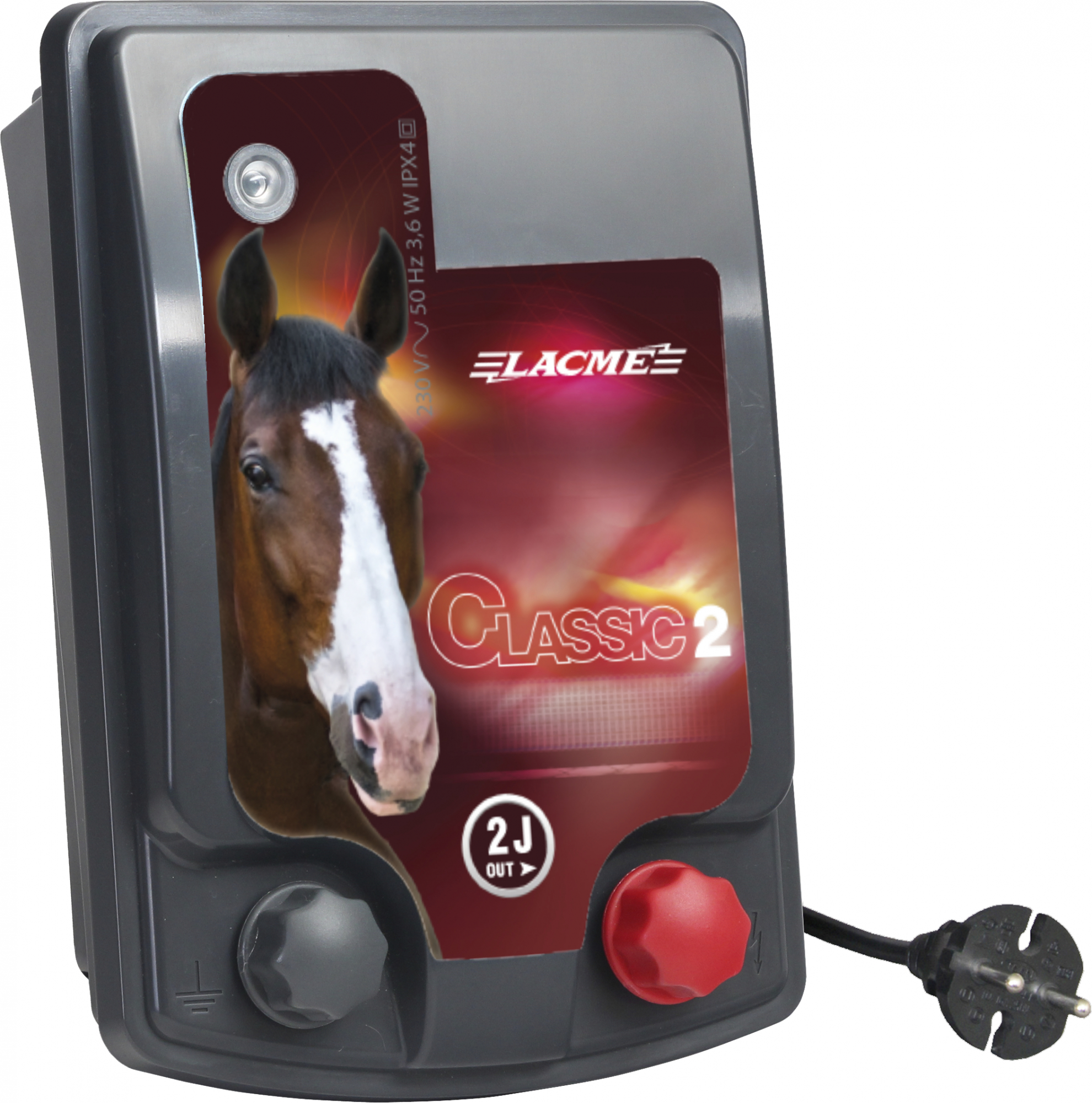 Electrificador Lacmé Classic 2 joules para cavalos