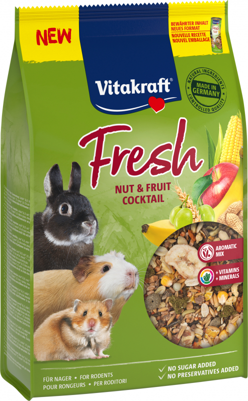 Vitakraft Fresh Nuts e Frutta Snack per piccoli mammiferi
