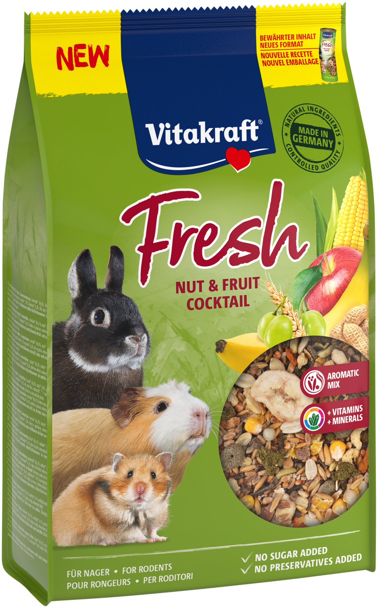 Vitakraft Fresh Nuts et Fruits Friandise pour petits mammifères