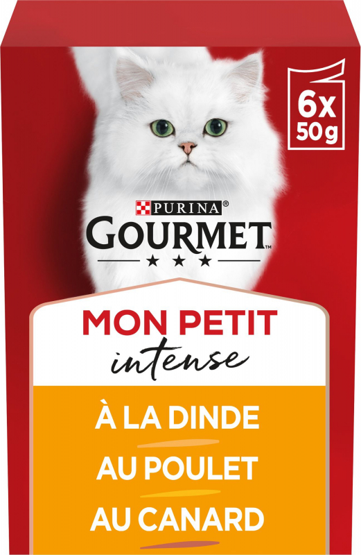 Gourmet Mon petit patê com Pato, Frango e Peru para gato
