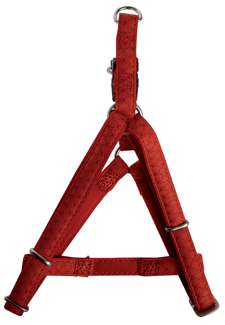 Harnais réglable Mac Leather rouge