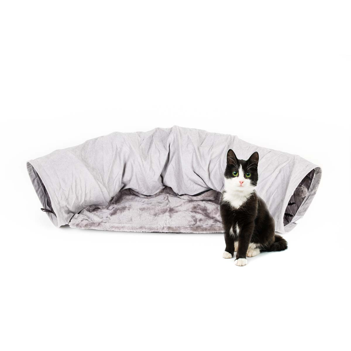 Túnel con cama para gatos Zolia Mancha