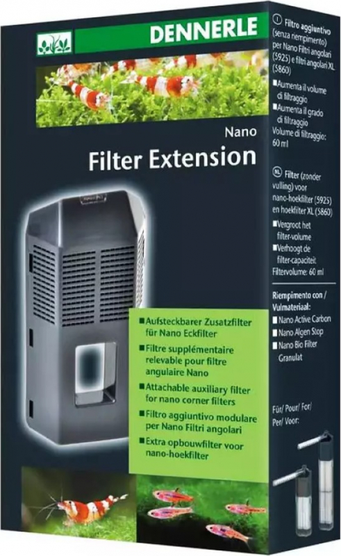 Dennerle Nano FilterExtension Filtro auxiliar acoplable a filtros de esquina nano
