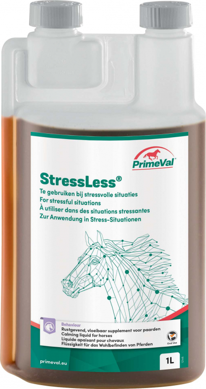 PrimeVal StressLess Liquid voor paarden