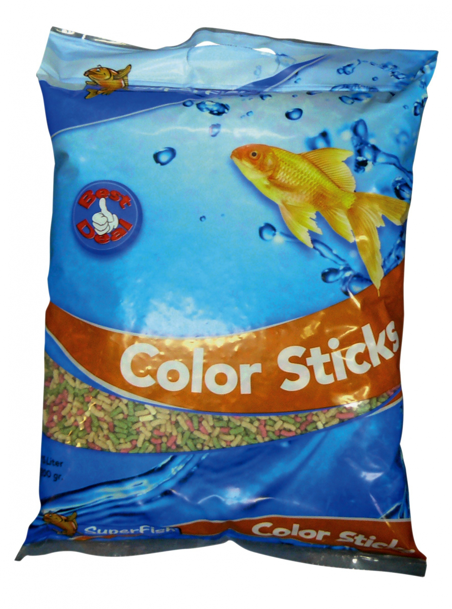 Nutrição universal para peixes de lago e aquário Superfish Color Pond Sticks