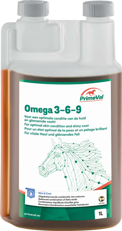 PrimeVal Omega 3, 6 y 9 complemento alimenticio para caballos