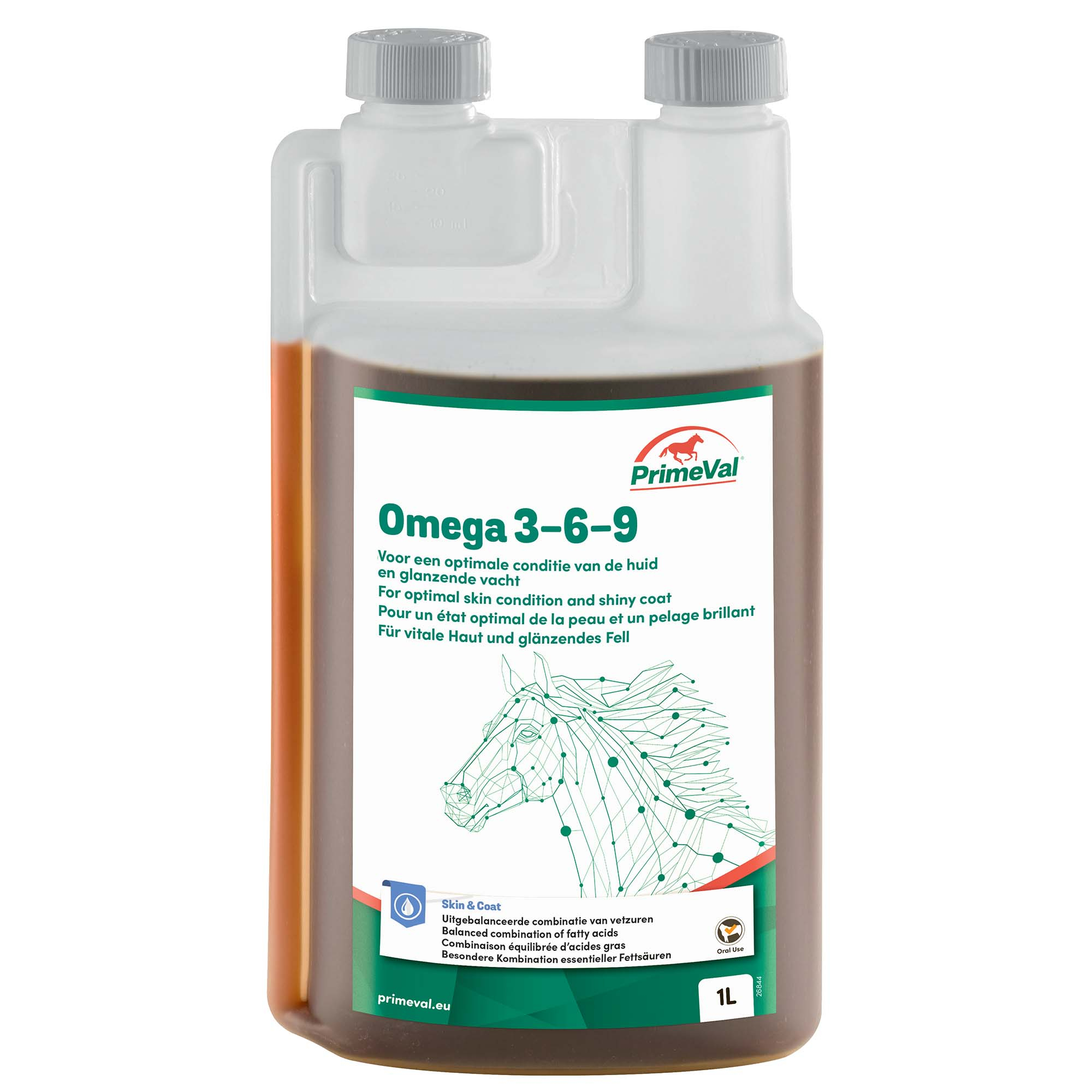 PrimeVal Omega 3-6-9 complemento alimentar para cavalos