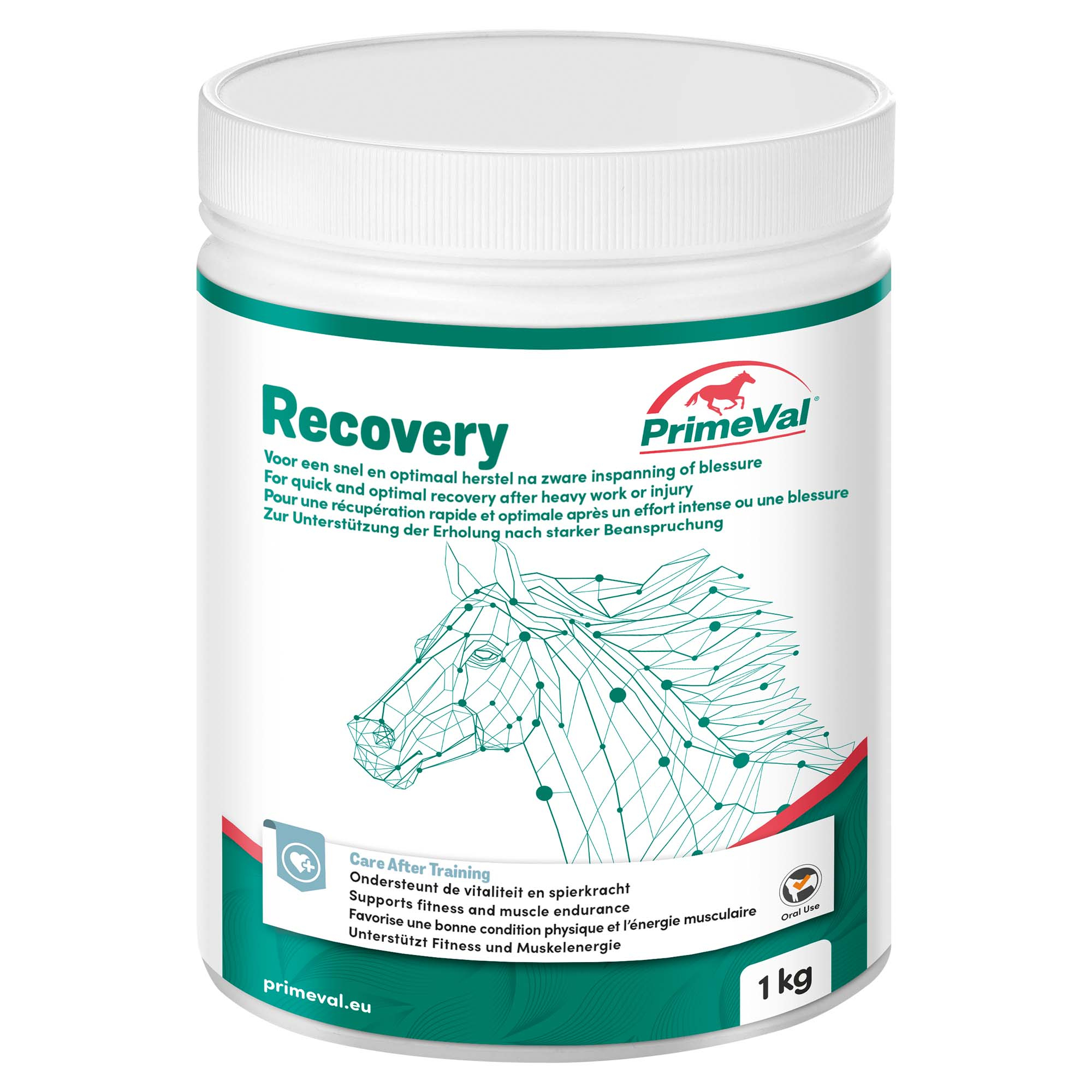 PrimeVal Recovery Nahrungsergänzungsmittel für die schnelle Genesung des Pferdes