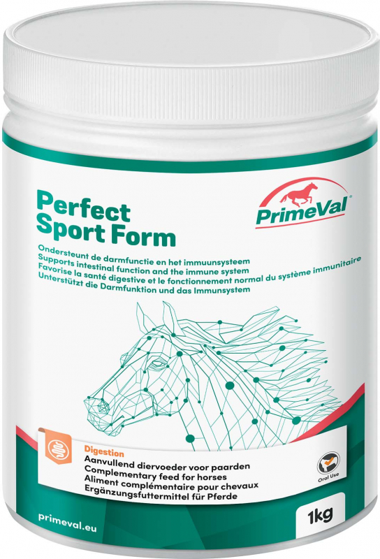 PrimeVal Perfect Sport form suplemento para la salud intestinal de los caballos
