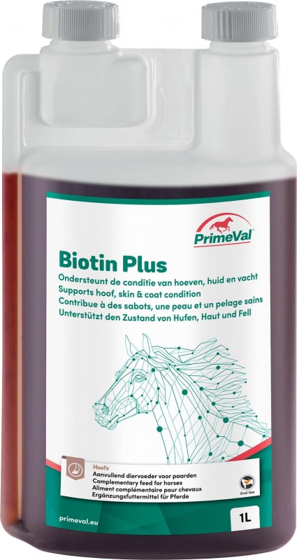 PrimeVal Biotin Plus complément alimentaire pour sabots, peau et pelage du cheval