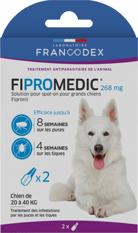 Francodex Fipromedic Pipettes Anti Puces Et Tiques Pour Chiens