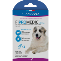 FIPROLINE 67mg - Lote de 2 y 4 pipetas - contra pulgas y garrapatas - para perros pequeños de 2 kg a 10 kg