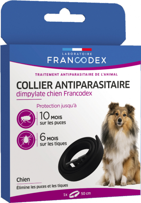 Francodex Collare Antiparassitario - Efficacia ant-pulci 300 giorni e anti-zecche 200 giorni