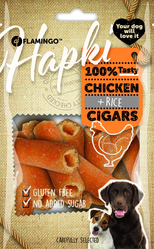 HAPKI Zucker- und glutenfreie Delikatess- Zigarre mit Huhn