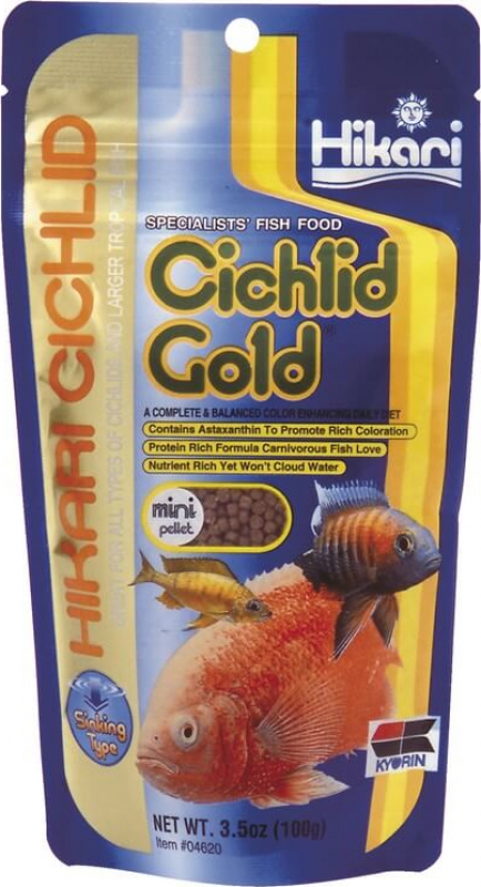 Granulés coulants pour cichlidés CICHLID GOLD MINI - 2 formats disponibles