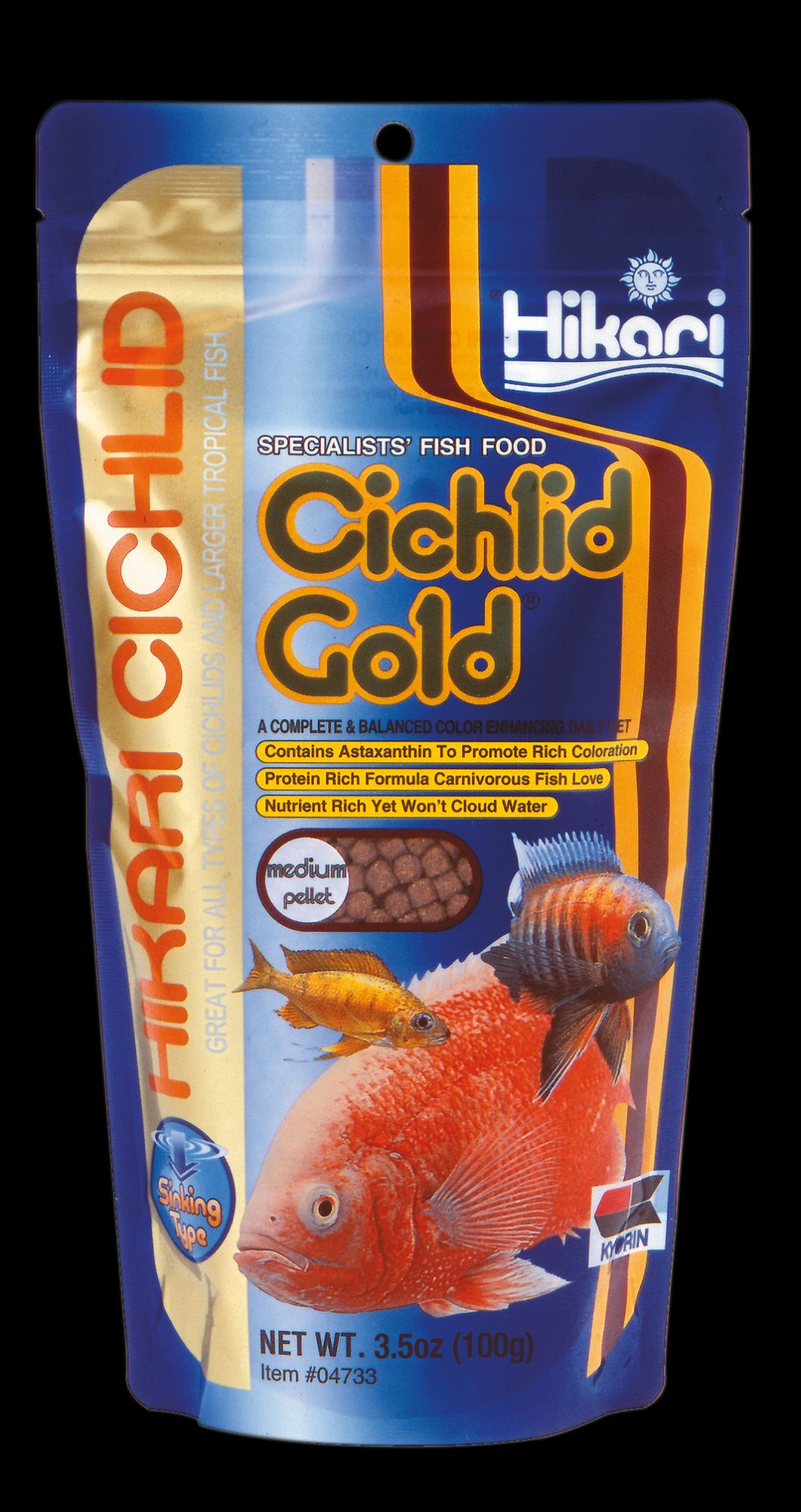 Hikari Cichlid Gold Medium Cibo che scorre per Ciclidi