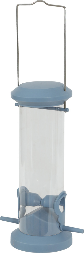 Alimentador tipo silo em plástico com 2 poleiros - várias cores