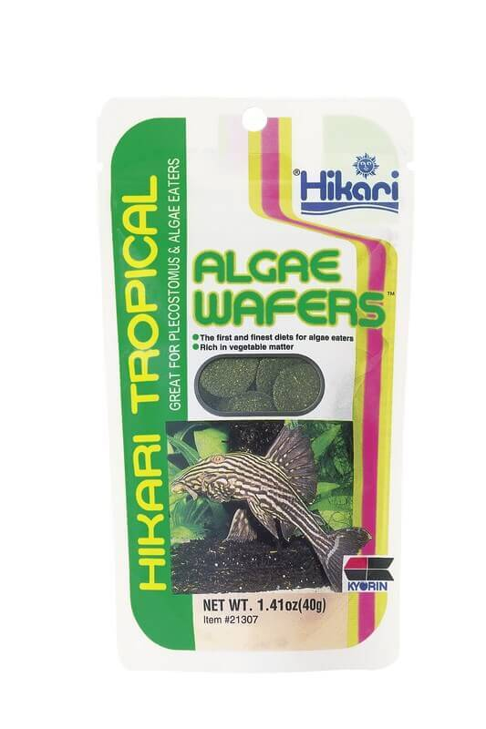 Hikari Algae Wafers Tablets Comprimidos para peixes de fundo herbívoros