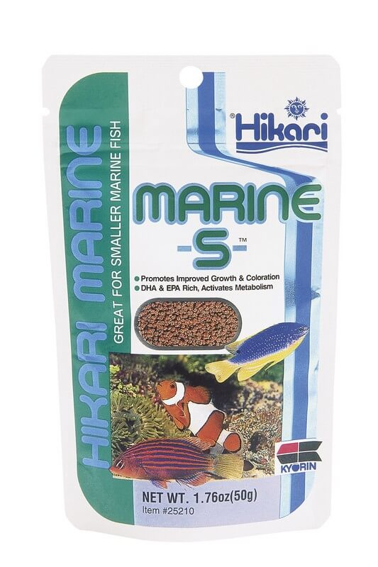 Alimento seco Premium para peixes de água salgada HIKARI MARINE S 50gr