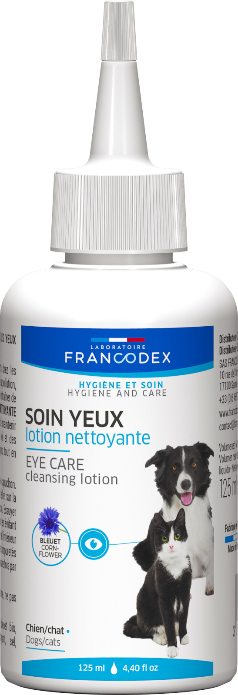 Francodex Augenpflege Reinigungslotion für Hunde und Katzen 125ml
