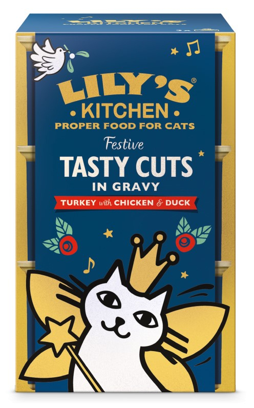 LILY'S KITCHEN Sabrosos bocaditos de pavo, pollo y pato en salsa para gatos